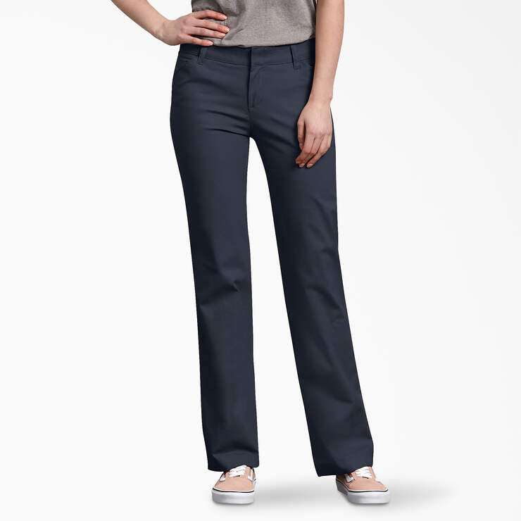 Women's FLEX Relaxed Fit Pants - Dark Navy (DN) image number 1