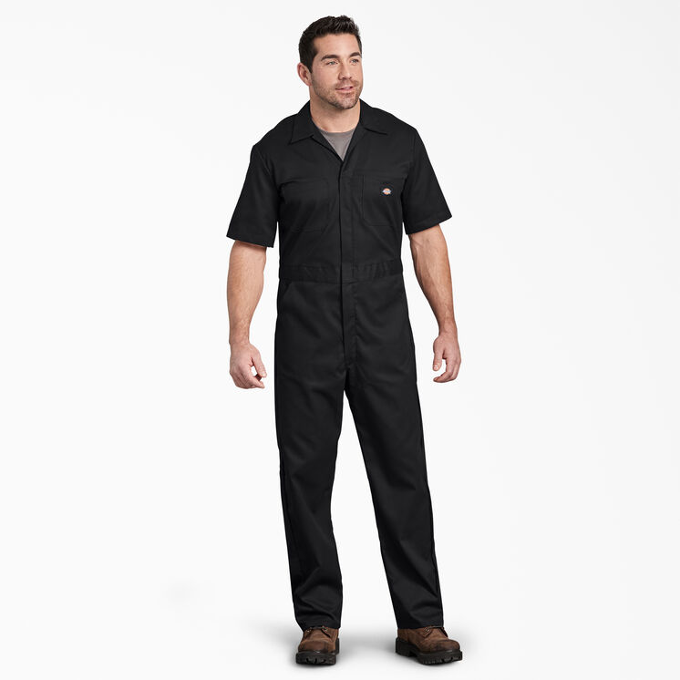 FLEX Short Sleeve Coveralls - Black &#40;BK&#41;