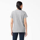 Women&#39;s Heavyweight Short Sleeve Pocket T-Shirt - Heather Gray &#40;HG&#41;