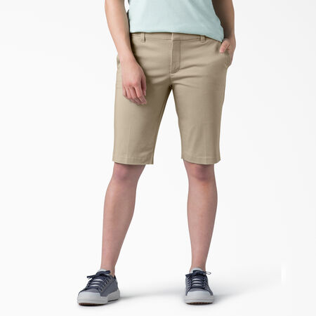Women&#39;s Perfect Shape Bermuda Shorts, 11&quot; - Rinsed Oxford Stone &#40;RDG2&#41;
