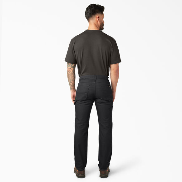 FLEX Regular Fit Duck Carpenter Pants - Stonewashed Black &#40;SBK&#41;