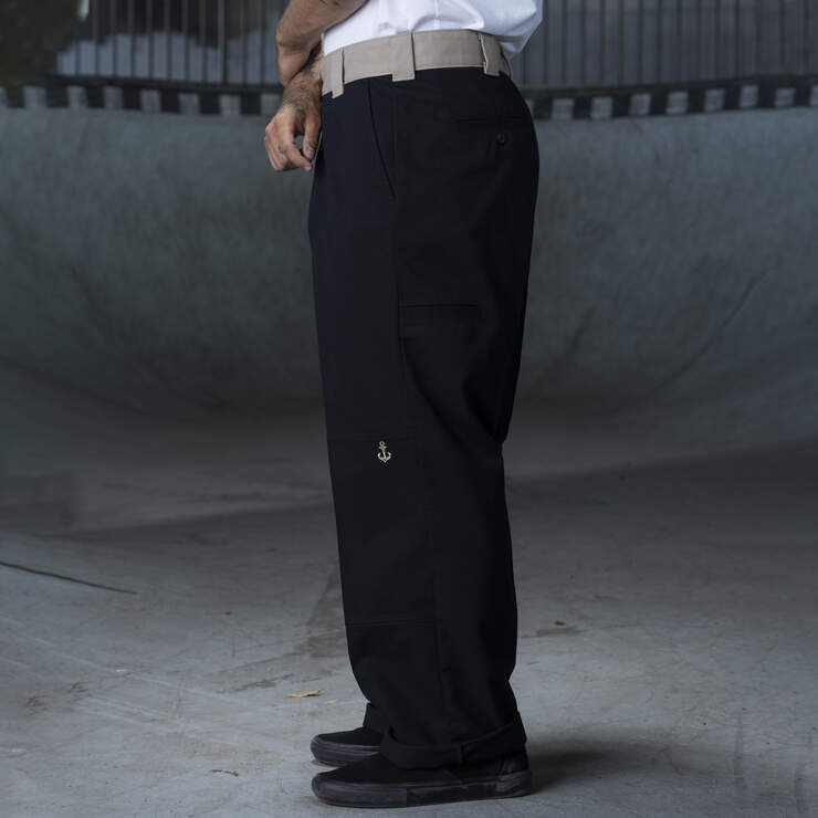 Ronnie Sandoval Loose Fit Double Knee Pants - Black/Desert Sand Color Block (BDC) image number 3