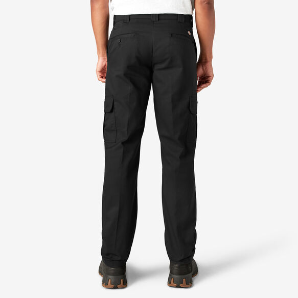 Pantalon cargo ajust&eacute; &agrave; jambe droite - Black &#40;BK&#41;