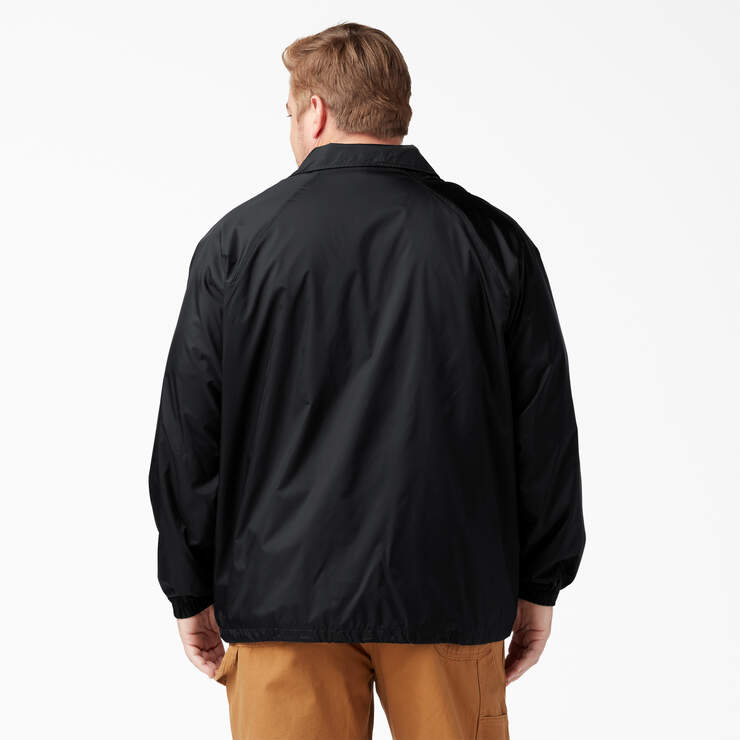 Snap Front Nylon Jacket - Black (BK) image number 5