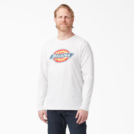 Long Sleeve Regular Fit Icon Graphic T-Shirt - Ash Gray &#40;AG&#41;