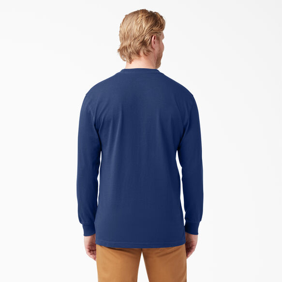 T-shirt &eacute;pais ras du cou &agrave; manches longues - Deep Blue &#40;EL&#41;