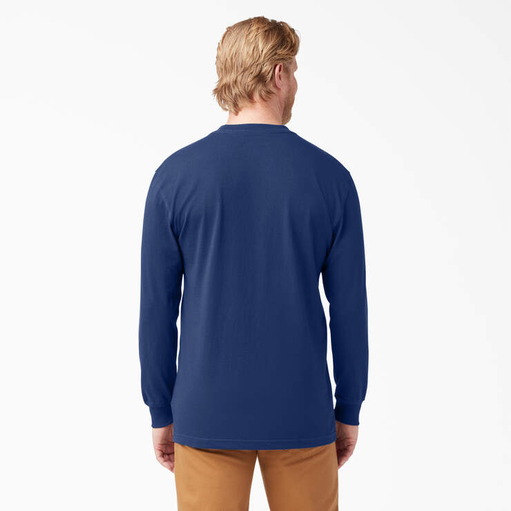 T-shirt épais ras du cou à manches longues - Deep Blue (EL) numéro de l’image 2
