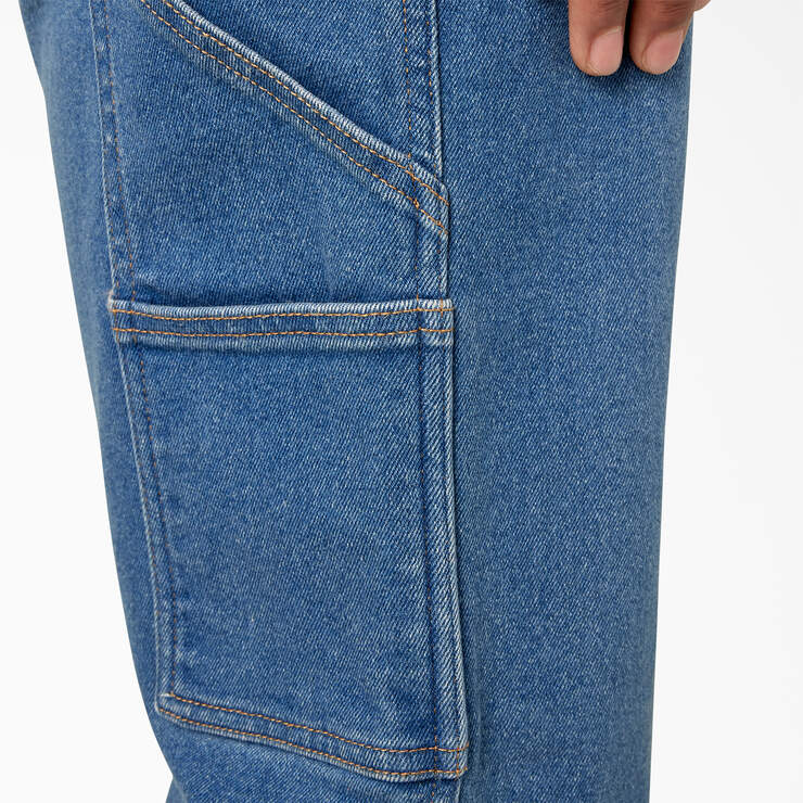 FLEX Regular Fit Carpenter Utility Jeans - Light Denim Wash (LWI) image number 9