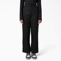 Pantalon de travail de coupe ample à genoux renforcés pour femmes - Black (BK)