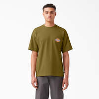 T-shirt à poche avec logo sur la poitrine - Green Moss (G2M)