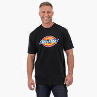 T-shirt imprimé avec logo tricolore à manches courtes - Black (KBK)