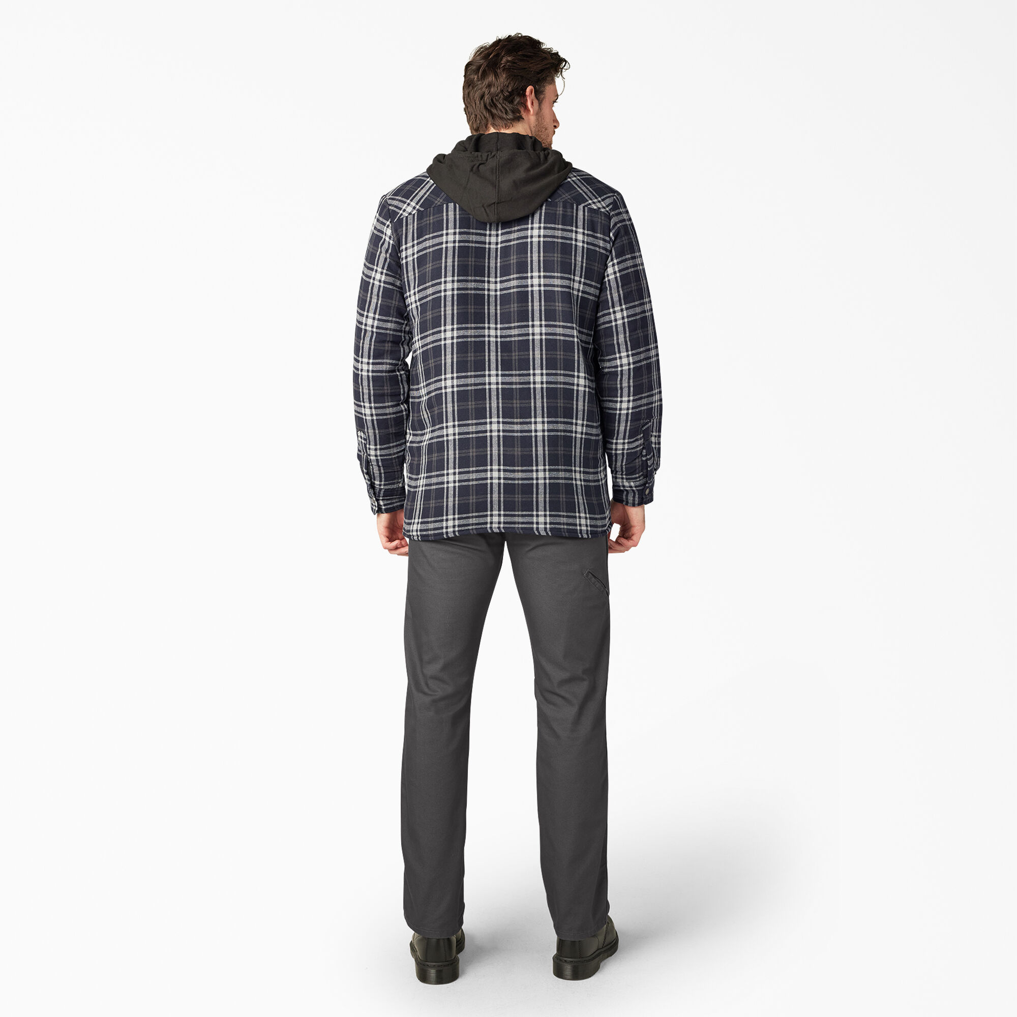 Flannel Hooded Shirt Jacket Men s Outerwear Dickies Canada