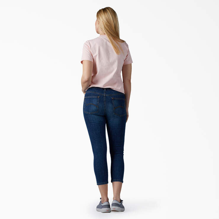 Women's Heavyweight Short Sleeve Pocket T-Shirt - Lotus Pink (LO2) image number 4