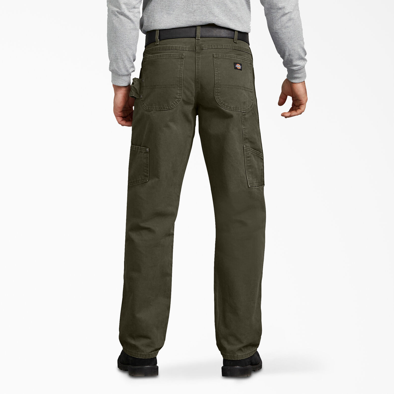 Sanded Jeans For Men , Moss Green | Relaxed Fit Duck Jeans | Dickies