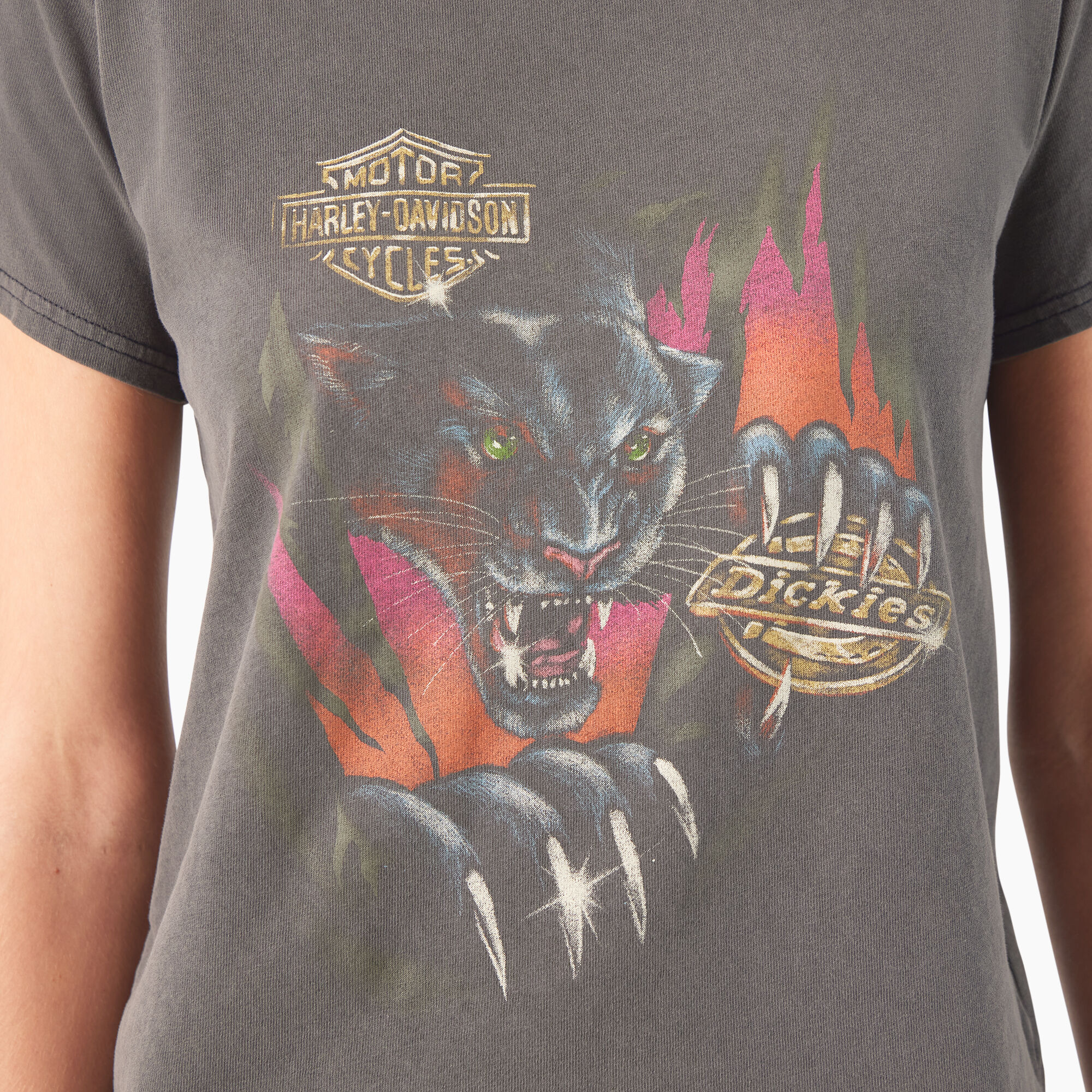 大特価放出! Dickies T-Shirt City Panther Women's Harley-Davidson x Clothing