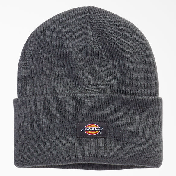 Tuque longue en tricot &agrave; revers - Dark Charcoal Gray &#40;DC&#41;