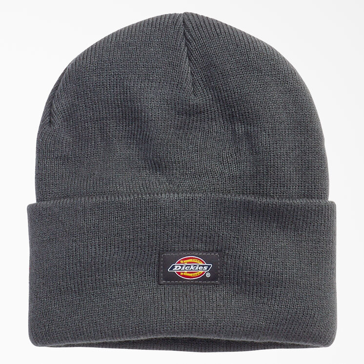 Tuque longue en tricot &agrave; revers - Dark Charcoal Gray &#40;DC&#41;