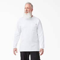 Heavyweight Long Sleeve Pocket T-Shirt - White (WH)