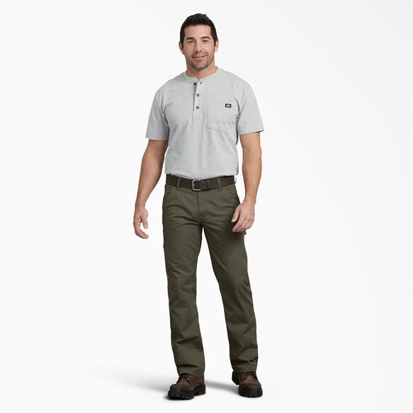 FLEX Regular Fit Straight Leg Tough Max&trade; Ripstop Carpenter Pant - Rinsed Moss Green &#40;RMS&#41;