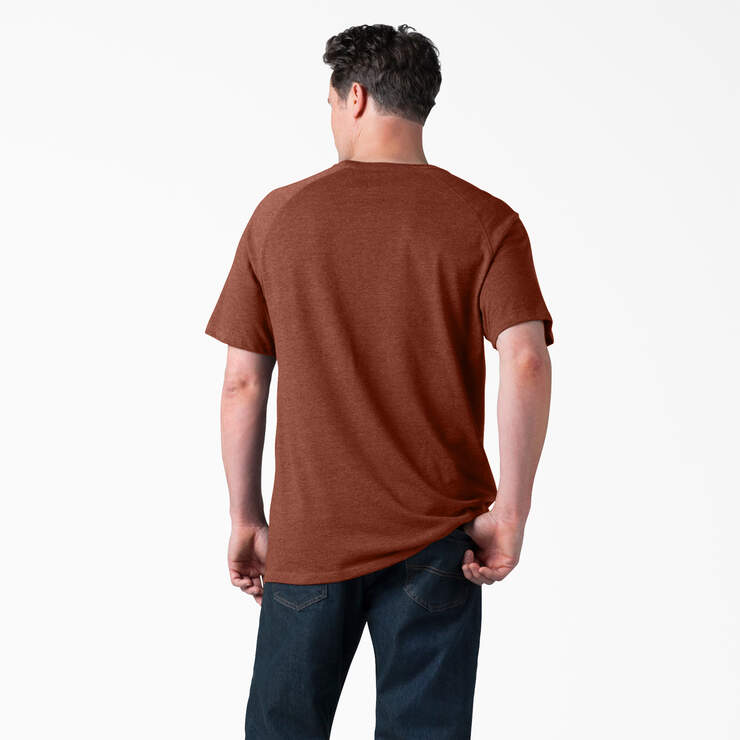 Cooling Short Sleeve Pocket T-Shirt - Red Rock Heather (ROH) image number 2