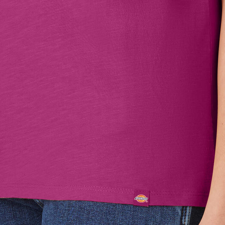 T-shirt à encolure en V et manches courtes pour femmes - Festival Fuchsia (F2F) numéro de l’image 5