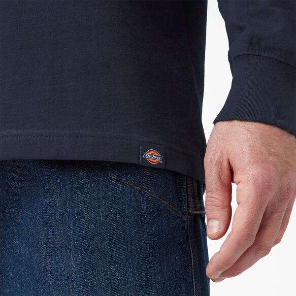 Tri-Color Logo Graphic Long Sleeve T-Shirt - Dark Navy &#40;DN&#41;