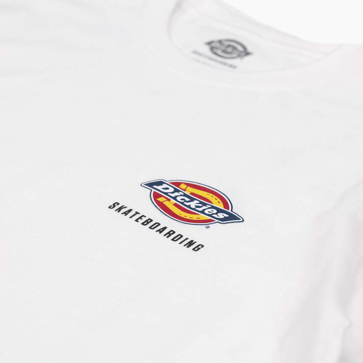 T-shirt skateboard Dickies avec logo sur la poitrine, de coupe standard - White (WH) numéro de l’image 3