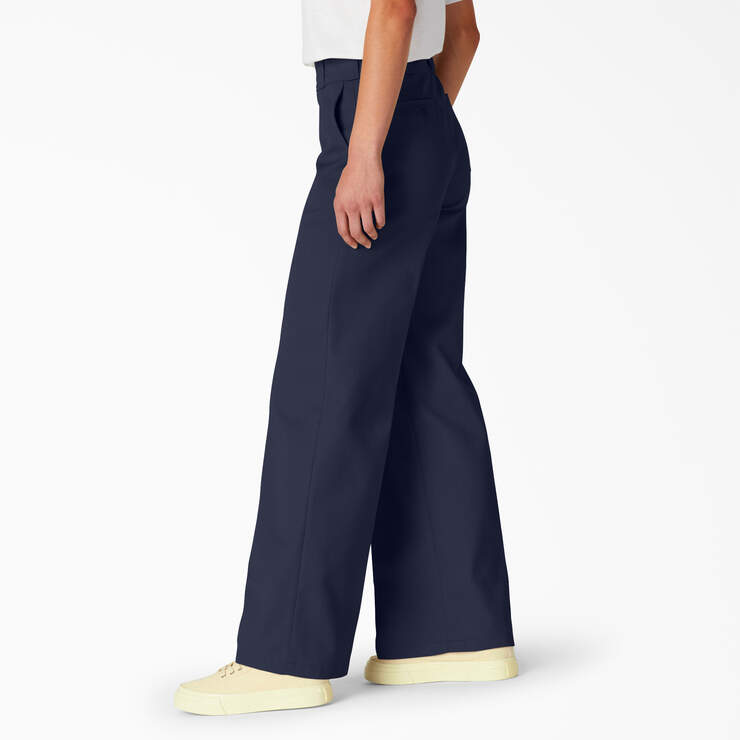 Pantalon de travail de coupe standard à jambe large pour femmes - Ink Navy (IK) numéro de l’image 3