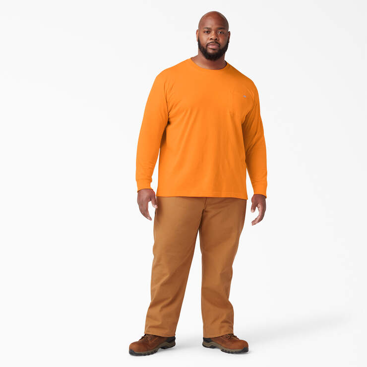 T-shirt épais ras du cou à manches longues - Orange (OR) numéro de l’image 8