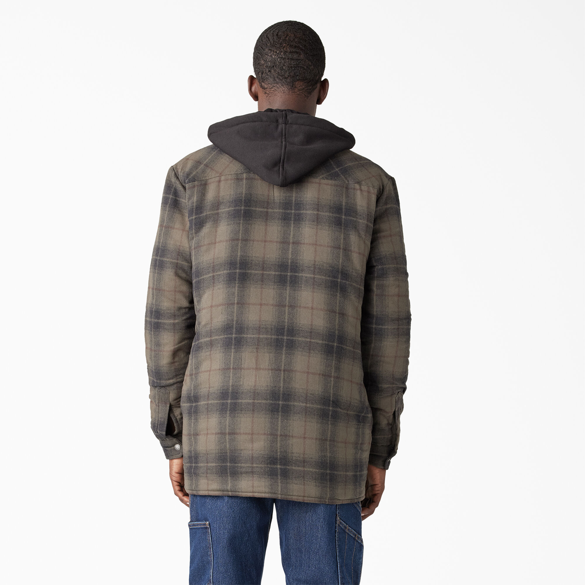 Dickies plaid hooded hotsell jacket