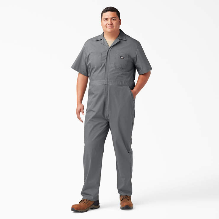 Short Sleeve Coveralls - Gray (GY) image number 4