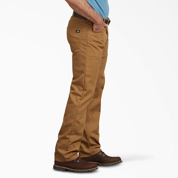 Pantalon en coutil de coupe standard - Stonewashed Brown Duck (SBD) numéro de l’image 3