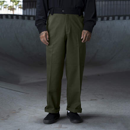 Pantalon à genoux renforcés de coupe ample Ronnie Sandoval