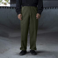 Ronnie Sandoval Loose Fit Double Knee Pants - Olive Green/Black Color Block (OAC)