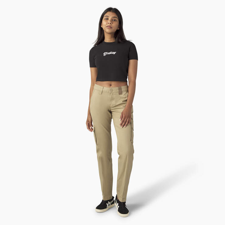 Women’s Mayetta Cropped T-Shirt - Black (KBK) image number 5