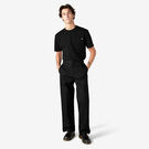 Loose Fit Double Knee Work Pants - Black &#40;BK&#41;