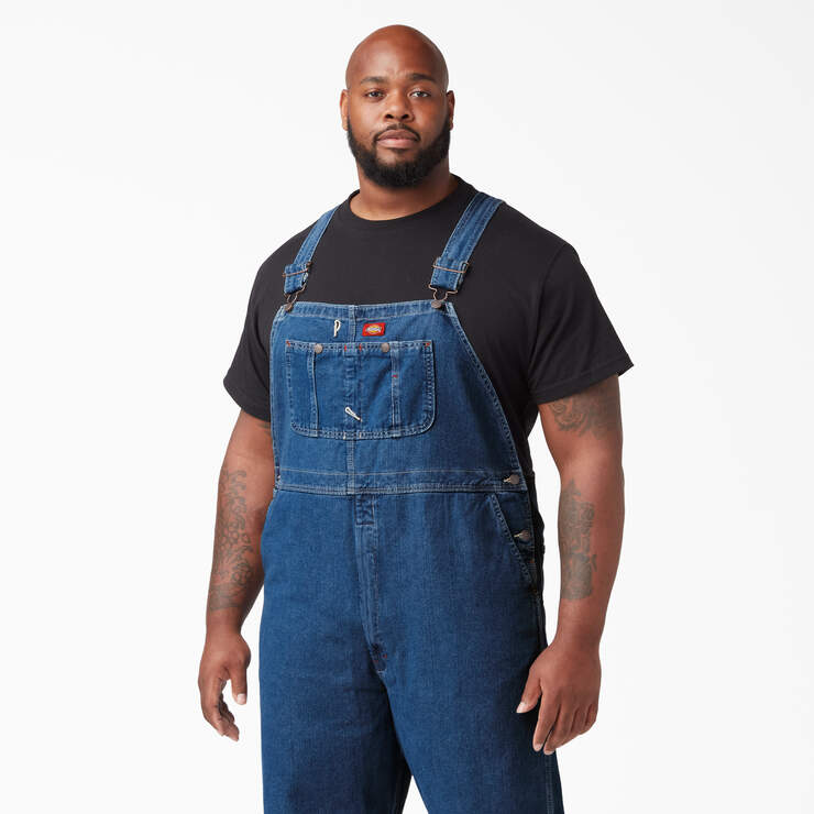 Stonewashed Indigo Bib Overalls - Stonewashed Indigo Blue (SNB) image number 8