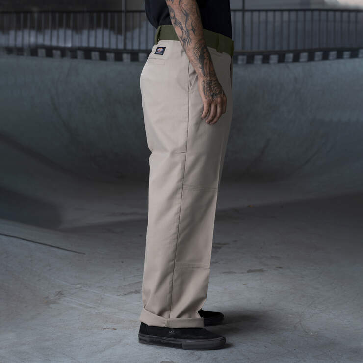 Ronnie Sandoval Loose Fit Double Knee Pants - Desert Sand/Olive Color Block (DVC) image number 4