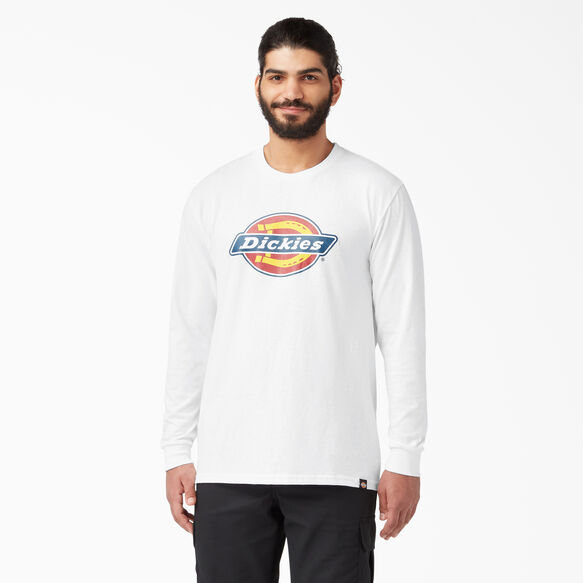 T-shirt &agrave; manches longues embl&eacute;matique de coupe standard avec imprim&eacute; - White &#40;AWH&#41;