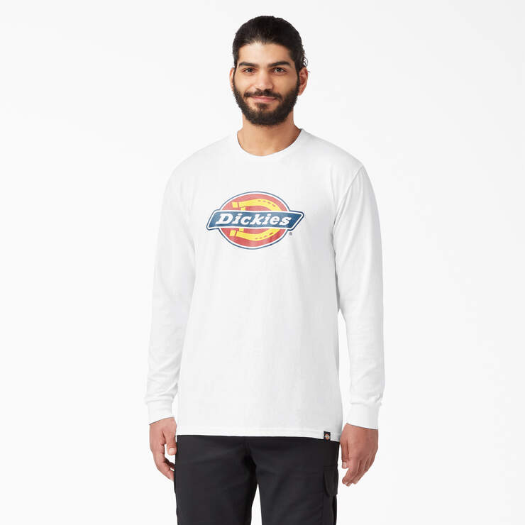 Long Sleeve Regular Fit Icon Graphic T-Shirt - White (AWH) image number 1