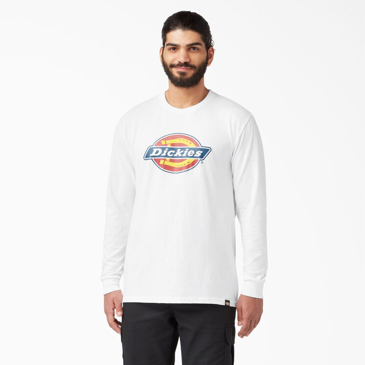 T-shirt &agrave; manches longues embl&eacute;matique de coupe standard avec imprim&eacute; - White &#40;AWH&#41;