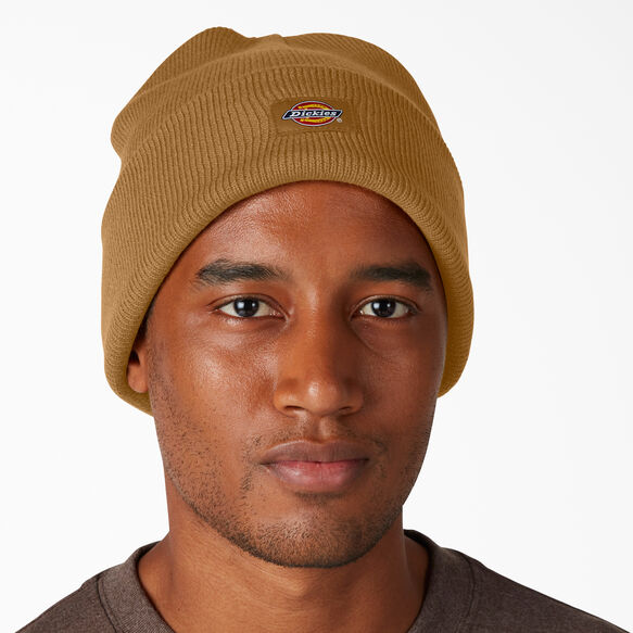 Tuque longue en tricot &agrave; revers - Brown Duck &#40;BD&#41;