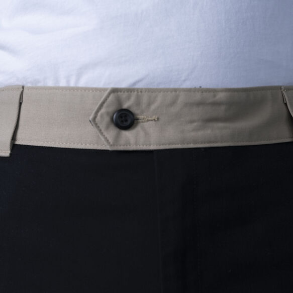 Pantalon &agrave; genoux renforc&eacute;s et jambe droite de coupe ample Ronnie&nbsp;Sandoval - Black/Desert Sand Color Block &#40;BDC&#41;