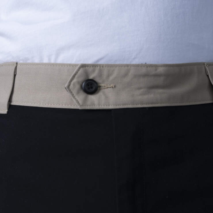 Ronnie Sandoval Loose Fit Double Knee Pants - Black/Desert Sand Color Block (BDC) image number 6
