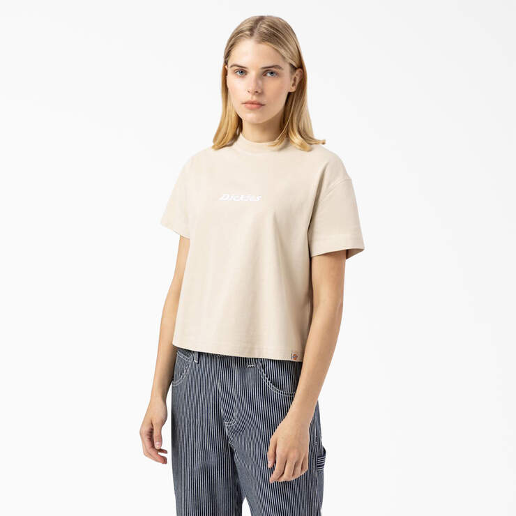 Women's Loretto Cropped T-Shirt - Tan (FTN) image number 1