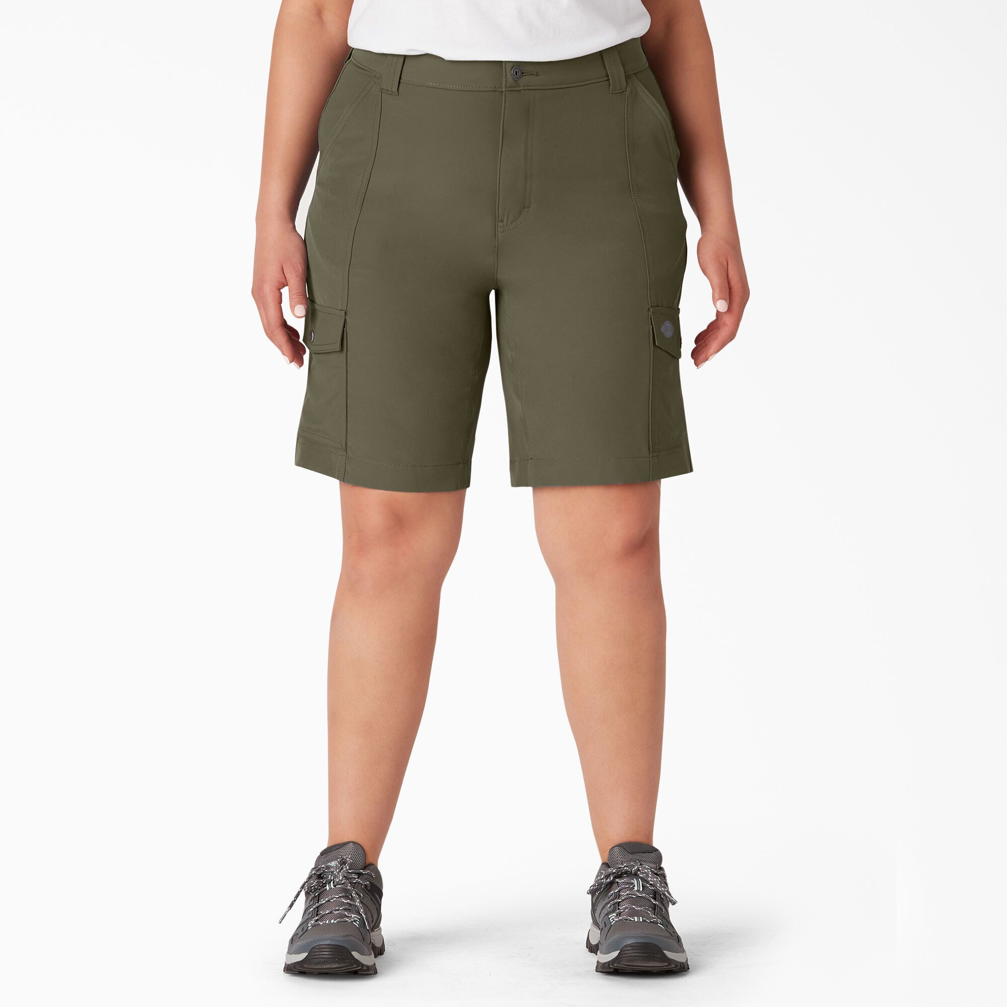 Women s Plus Cooling Slim Fit Cargo Shorts 10 Dickies Canada