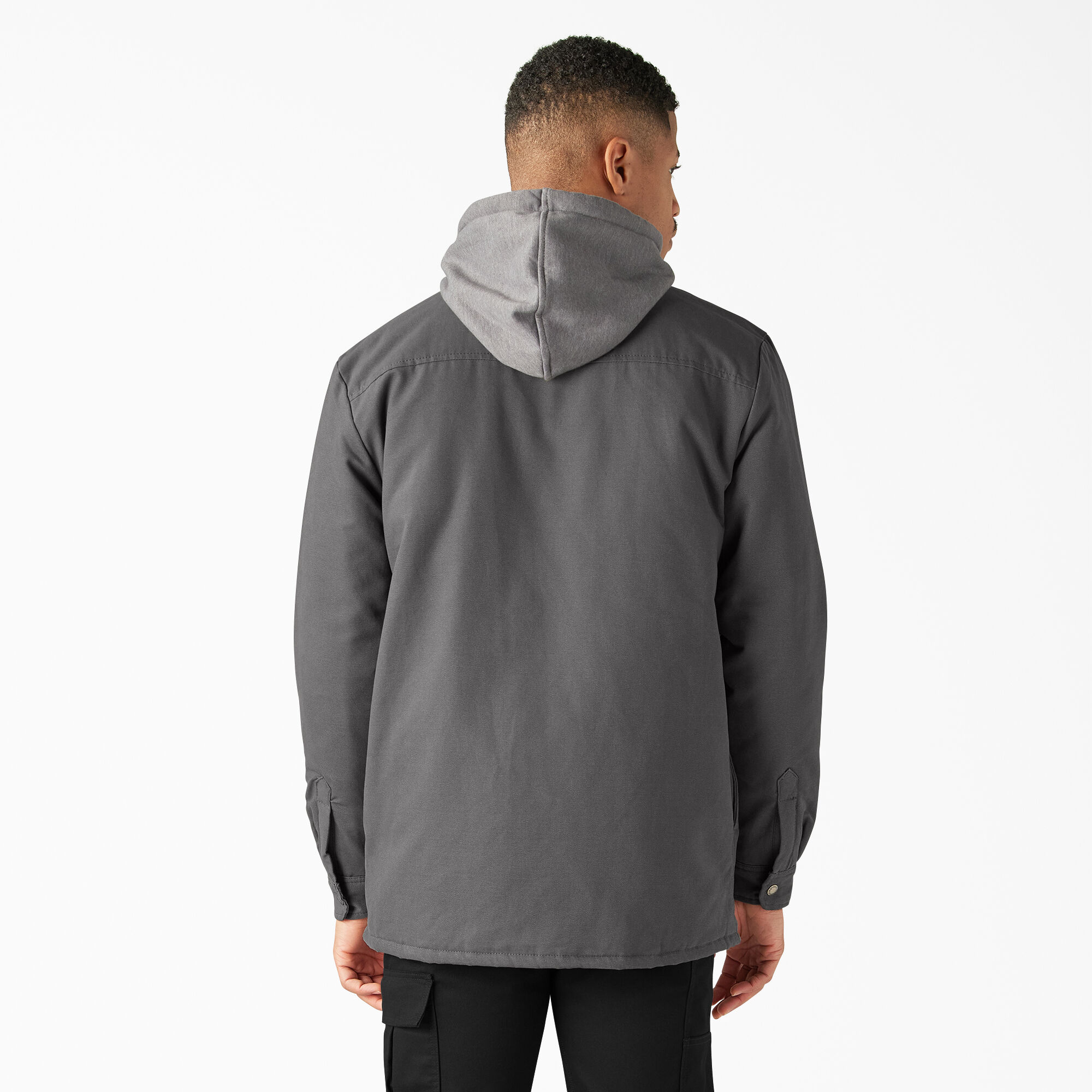 Dickies hooded hotsell canvas shirt jacket