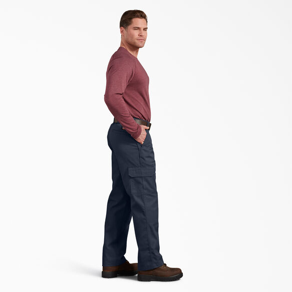 Pantalon cargo standard &agrave; ceinture adaptable - Dark Navy &#40;DN&#41;