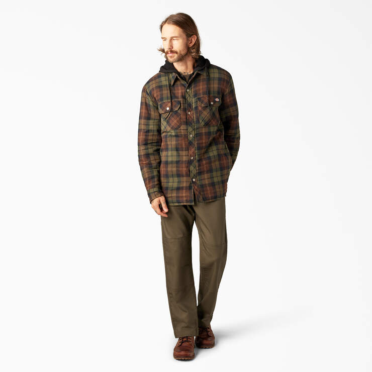 Veste-chemise à capuchon en flanelle - Chocolate Tactical Green Plaid (POC) numéro de l’image 5