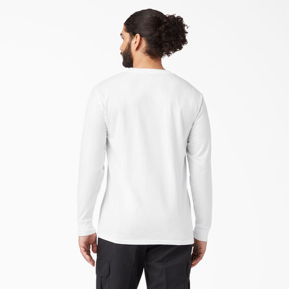 T-shirt &agrave; manches longues embl&eacute;matique de coupe standard avec imprim&eacute; - White &#40;AWH&#41;
